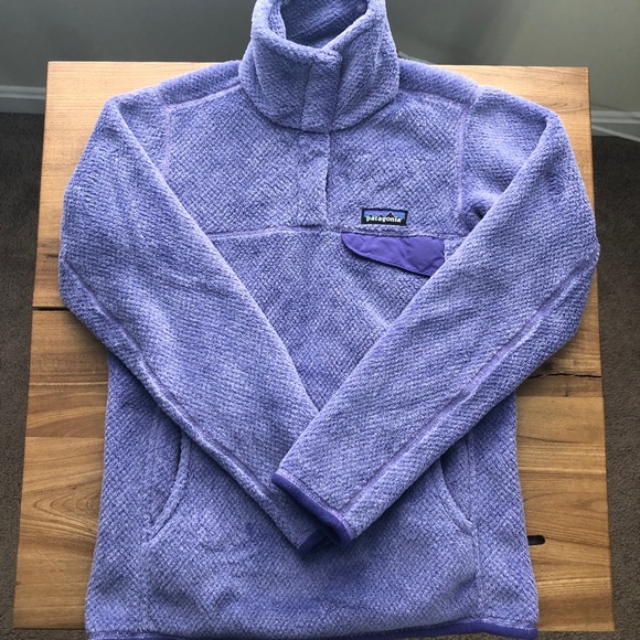 Patagonia Jackets & Blazers - Patagonia ✨ Re-tool Snap-T Pullover Fleece Purple